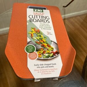 Joie ~ Set of 3 Snap Cutting Boards ~ Color coded for food types